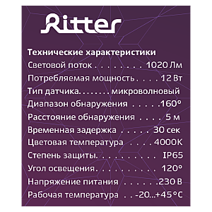 Настенный светильник Ritter 56033 3